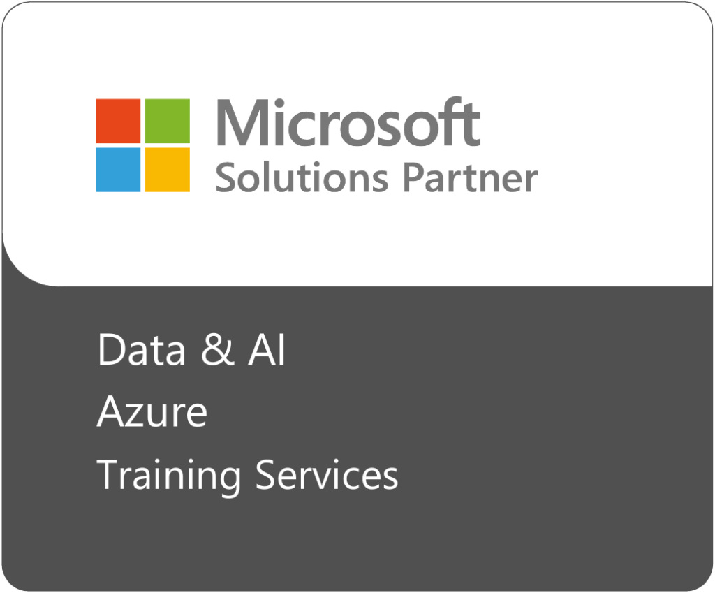 Microsoft Solutions Partner badge for Data & AI, Azure and Training Services